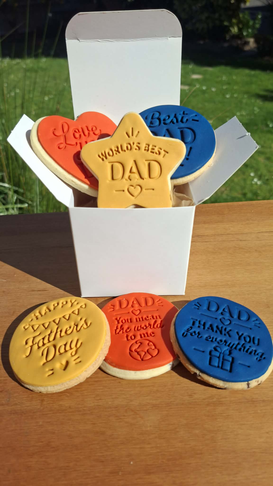 Father's Day gift box packed with cookies