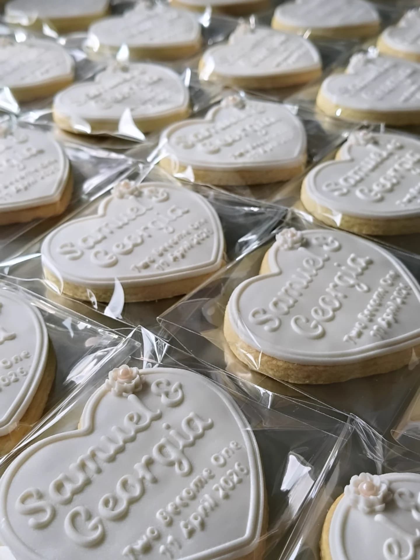 Beautifully packaged custom cookies